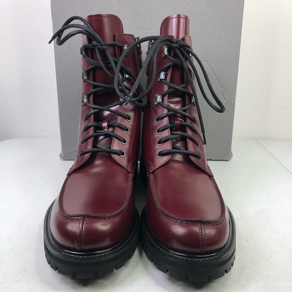 AQUATALIA Ira Calf Lace Up Leather Oxblood Boots main image 5